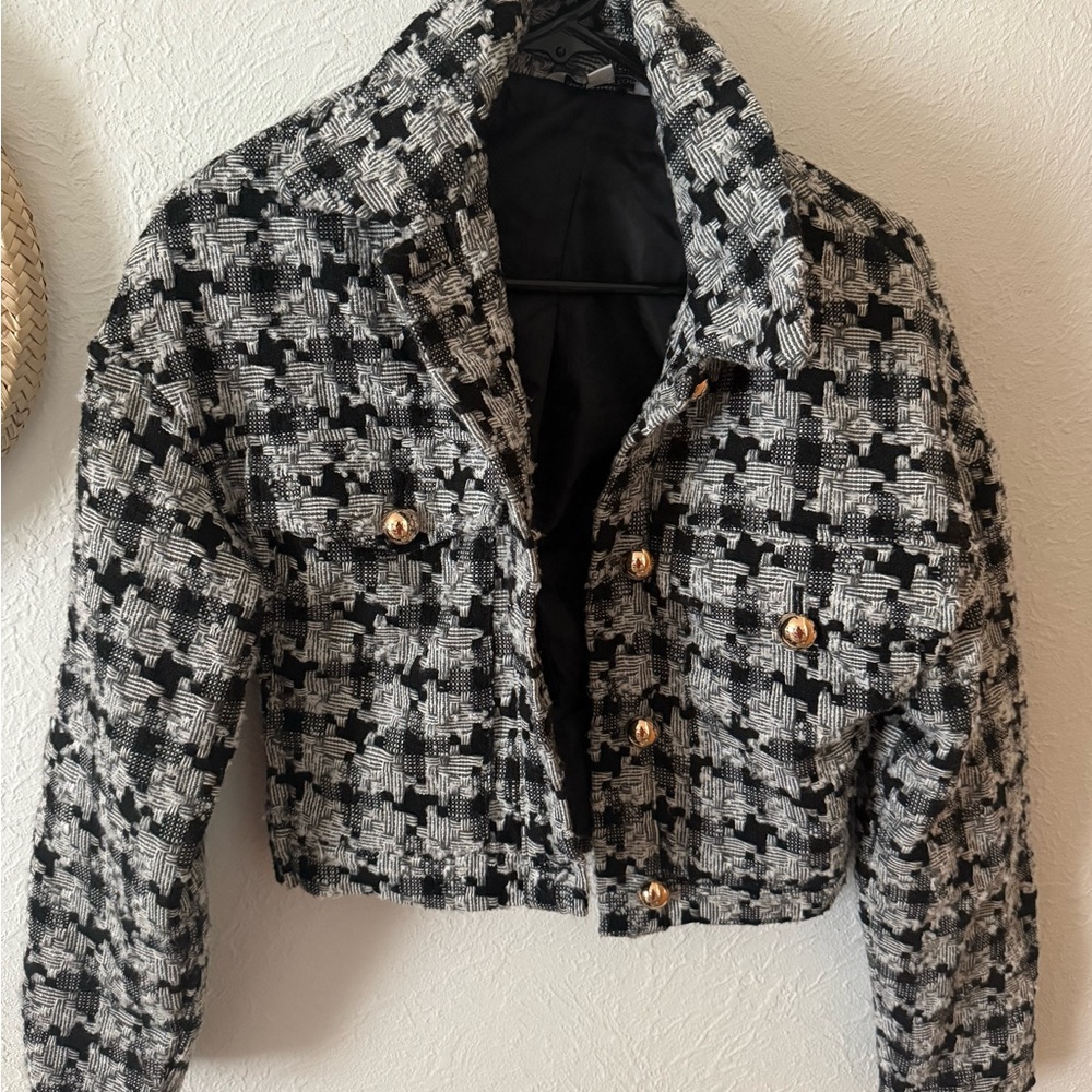 Ophelia Roe Black and White Women's Jacket